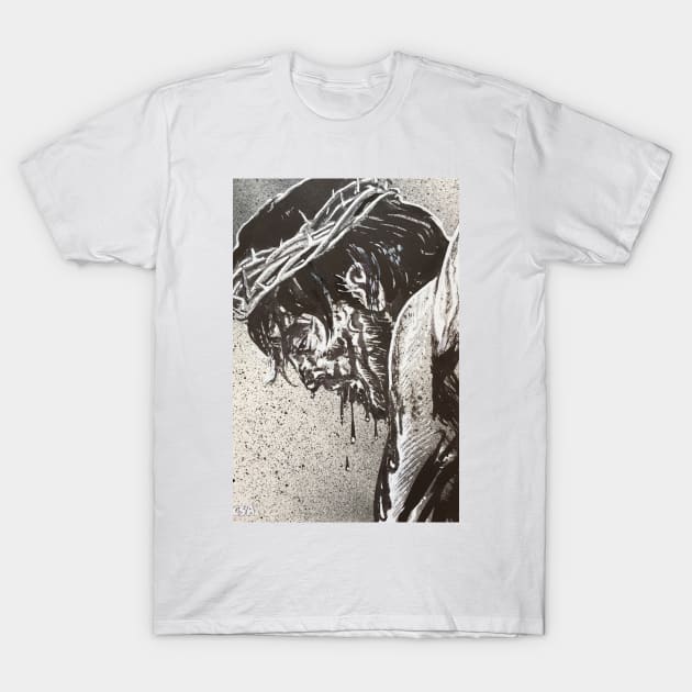 BLEEDING JESUS T-Shirt by MasterpieceArt